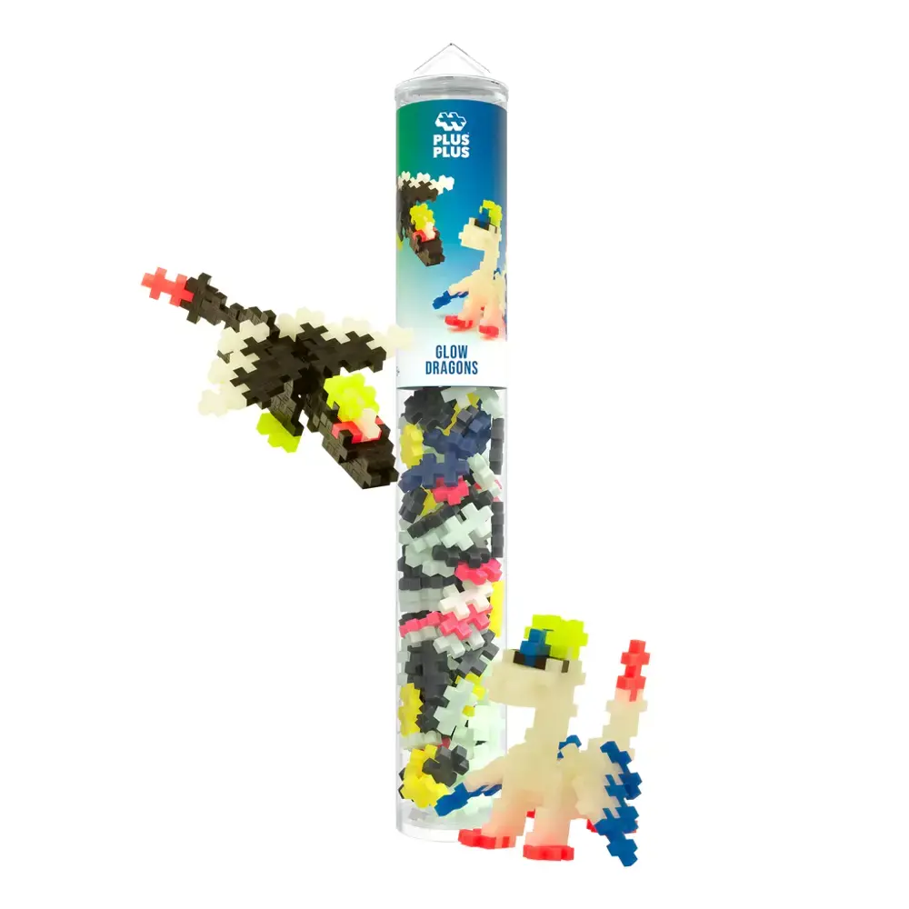 Plus Plus Tube Glow Dragon